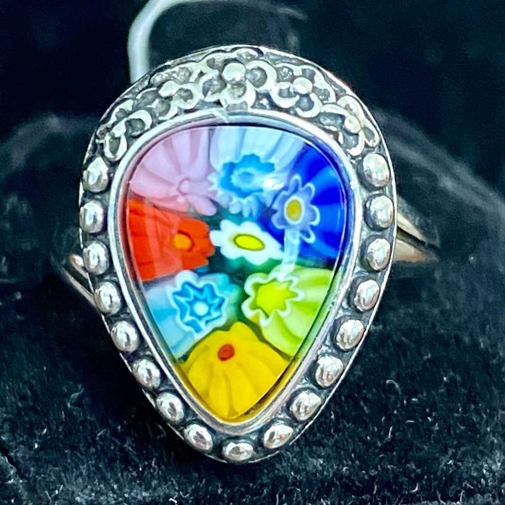 Alan K Murano Glass Ring